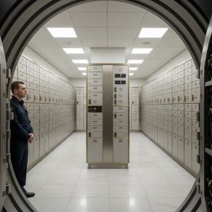 Rows Of Uniform, Private Safe Deposit Boxes