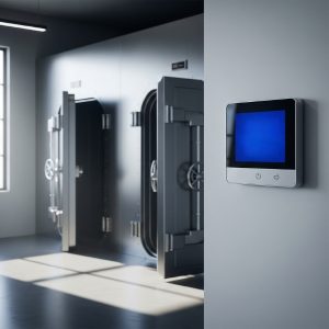 Temperature and humidity control system inside a secure storage facility