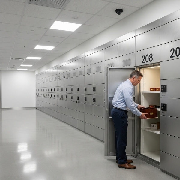 customer accessing their own vault