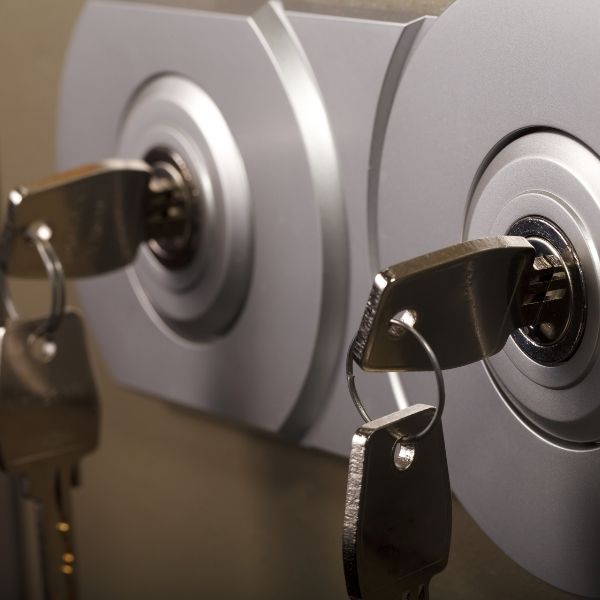 two keys in locks