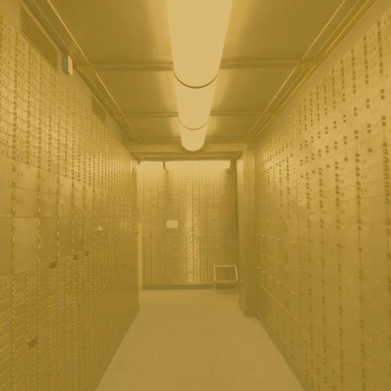 Rows Of Lock Boxes